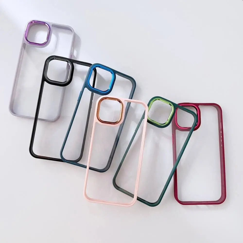 FUNDA CLEAR PREMIUM BORDE COLOR IPHONE 16 PRO