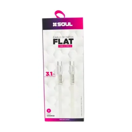 CABLE DE DATOS SOUL FLAT TIPO C - TIPO C