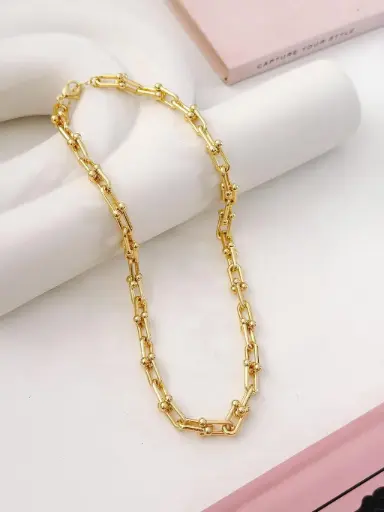 CADENA ACERO DORADA